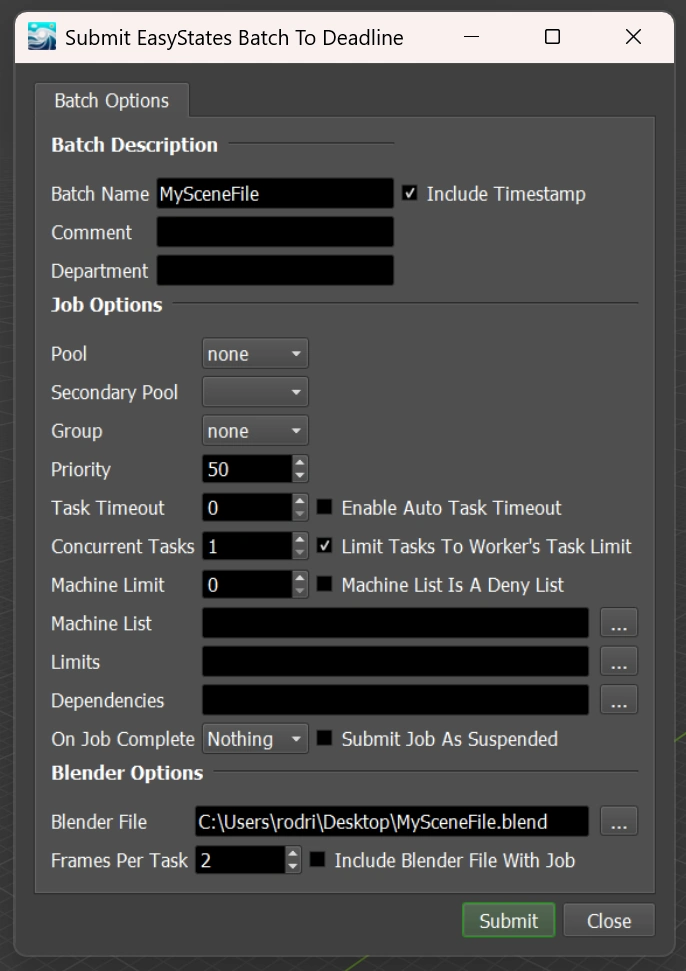 Submission Window